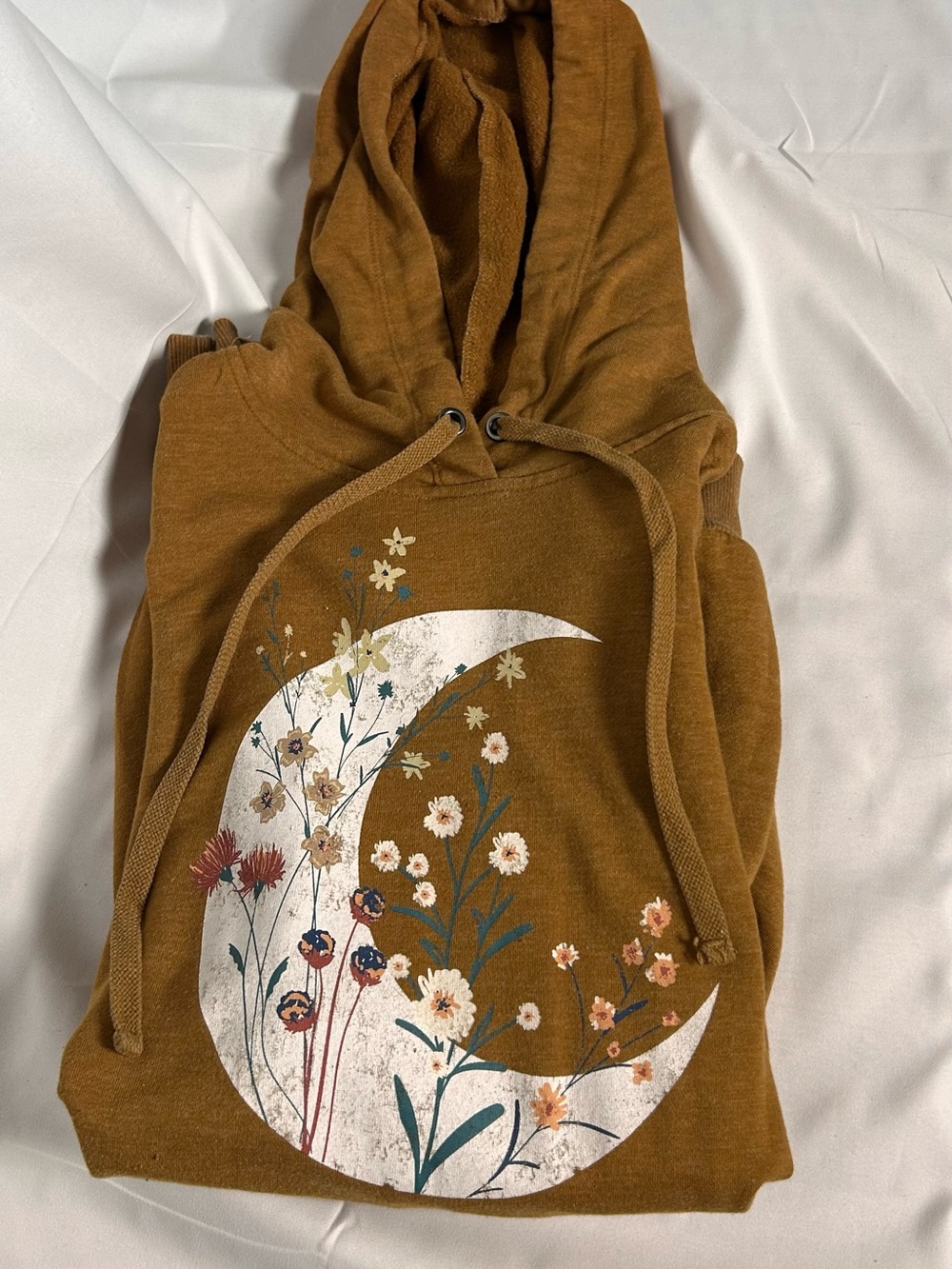 No Boundaries Mustard Hoodie with Drawstring - Picture 2 of 4